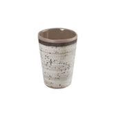 Melamin 4 Becher 400ml Steingut Optik braun beige - Trinkbecher Kaffeetasse Kaffeebecher Tasse - Geschirrset Tafelgeschirr Camping